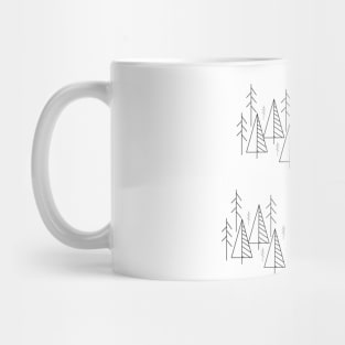 Seamless pattern with winter forest Mug